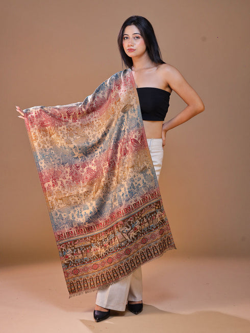 Women's Jamawar Wool Stole